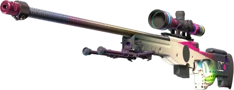 Снайперский скин AWP CMYK CS2 с цветными блоками в печатной теме