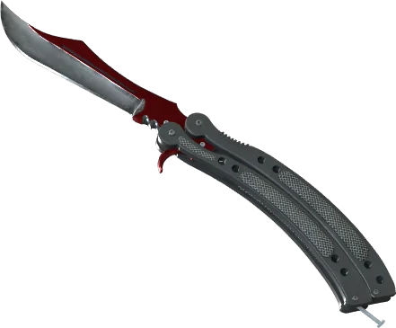 Butterfly Knife Autotronic CS2 skin with metallic teal finish